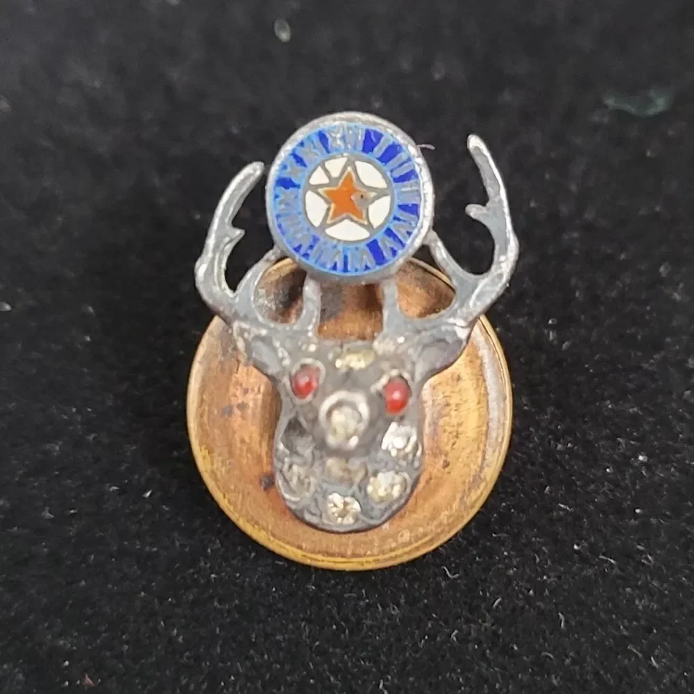Benevolent & Protective Order of Elks Mini Lapel Pin B.P.O.E. Antique Vintage
